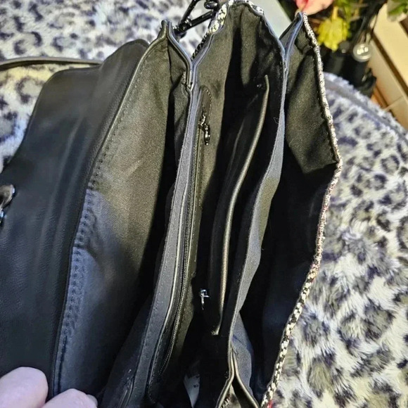 Desigual  | Patchwork Vegan Leather Crossbody/Shoulder Bag with Removable Strap - Picture 10 of 16